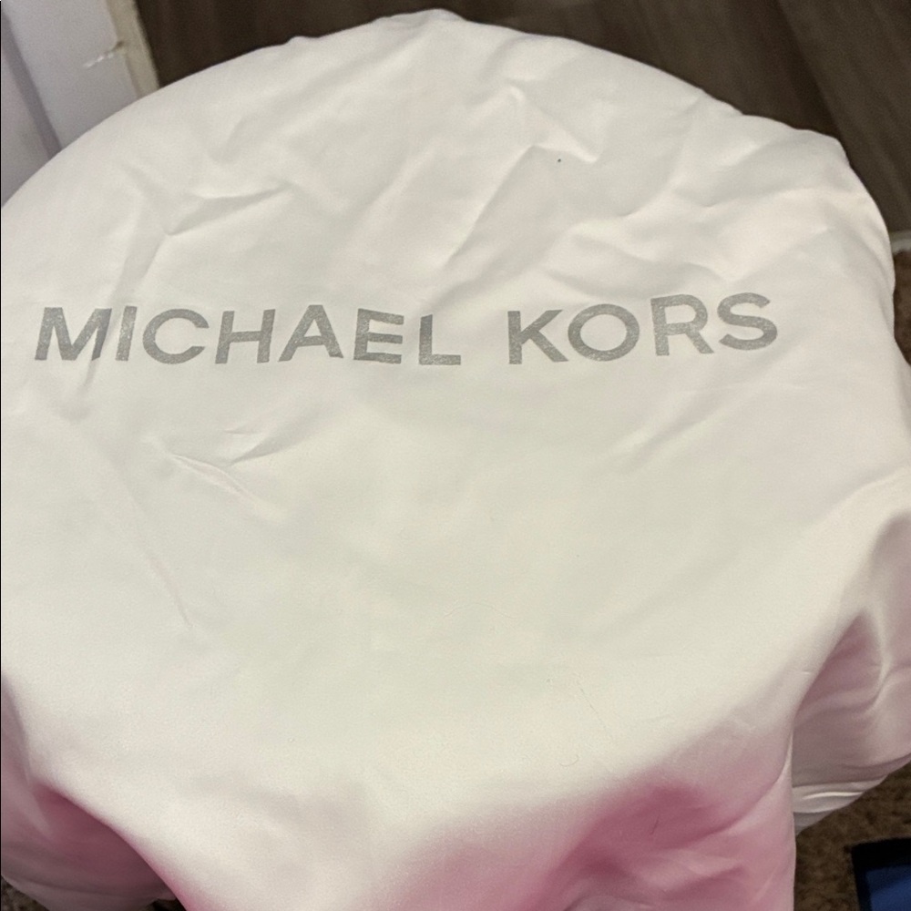 Michael Kors White to Pink Ombre Logo Dust Bag